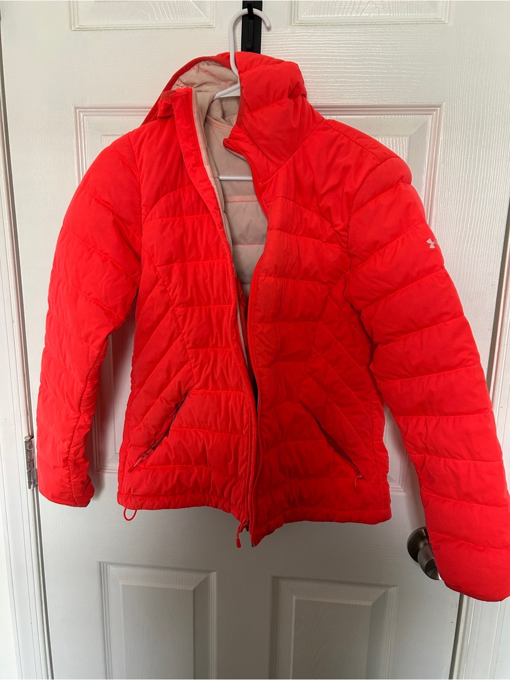 Under Armour Salmon Quilted Hooded Puffer Jacket